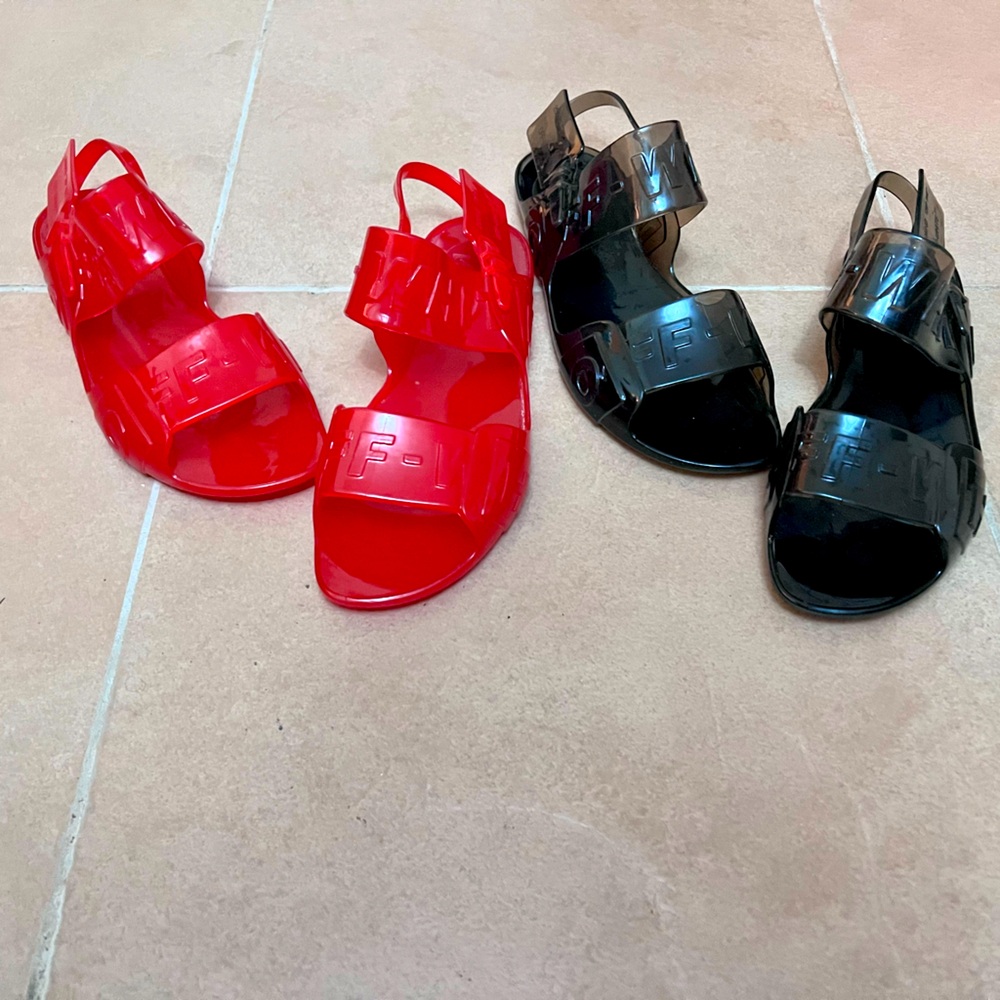 Off-White Jelly Sandals